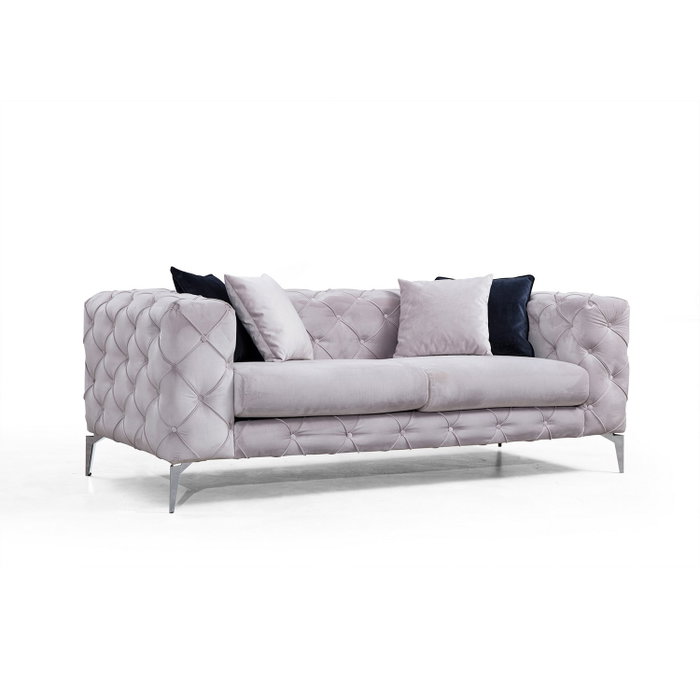 Atelier Del Sofa Como - Sofá de 2 plazas Gris claro
